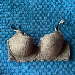 Lacy Olive Green Balconette Bra